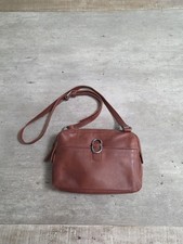 Lucky Brand Brown Real Leather Crossbody Bag W Adjustable Strap External Pocket