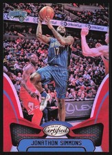 2018-19 Panini Certified Mirror Red 018/299 Jonathon Simmons #74 Orlando Magic