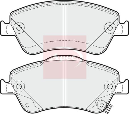 Brake Pad Set For Disc Brake Front Fits Toyota Auris Corolla APEC PAD1641