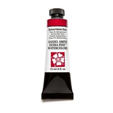 DANIEL SMITH 284600092 Extra Fine Watercolor 15ml Paint Tube, Quinacridone, Rose
