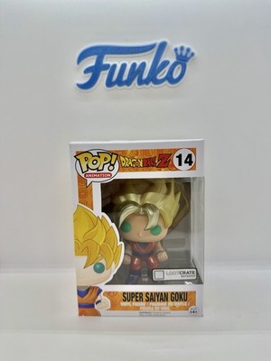Funko Pop Dragon Ball Super Saiyan Goku 14 Metallic Lootcrate Exclusive  