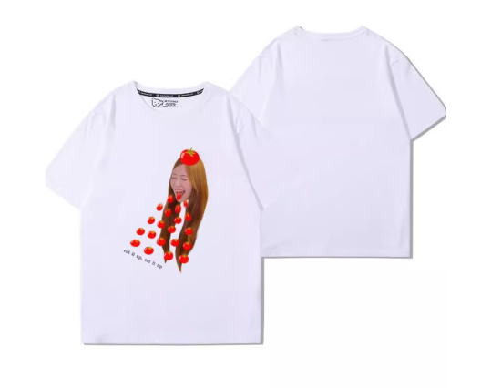 LE SSERAFIM T-SHIRT TOMATO SPAGHETTI WEVERSE UNOFF MOMENT XL S M