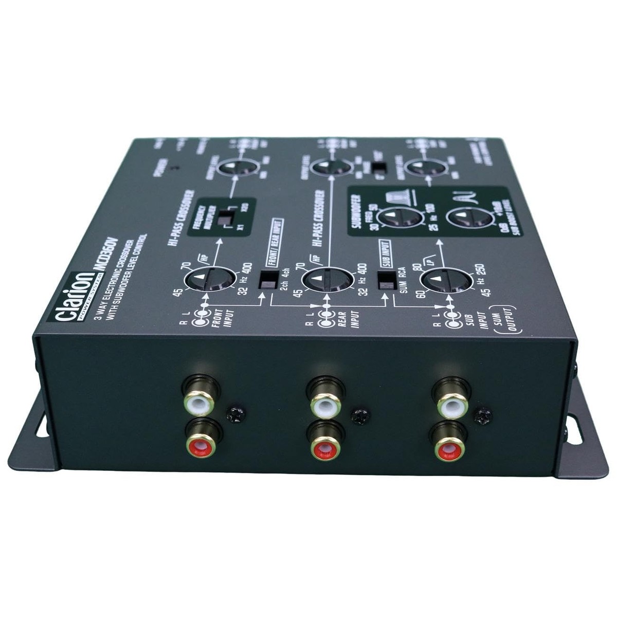Clarion 3 Way Electronic Crossover with Remote Subwoofer Level