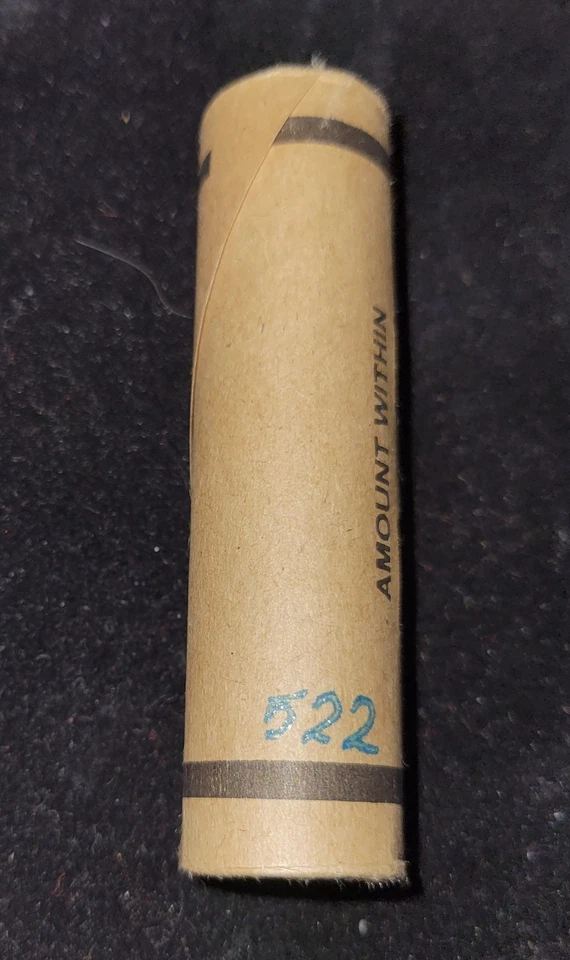 ESTATE!! UNSEARCHED!! Wheat Cent Roll With Old Silver Coin & BU Wheat Tails Ends - Image 3 of 3