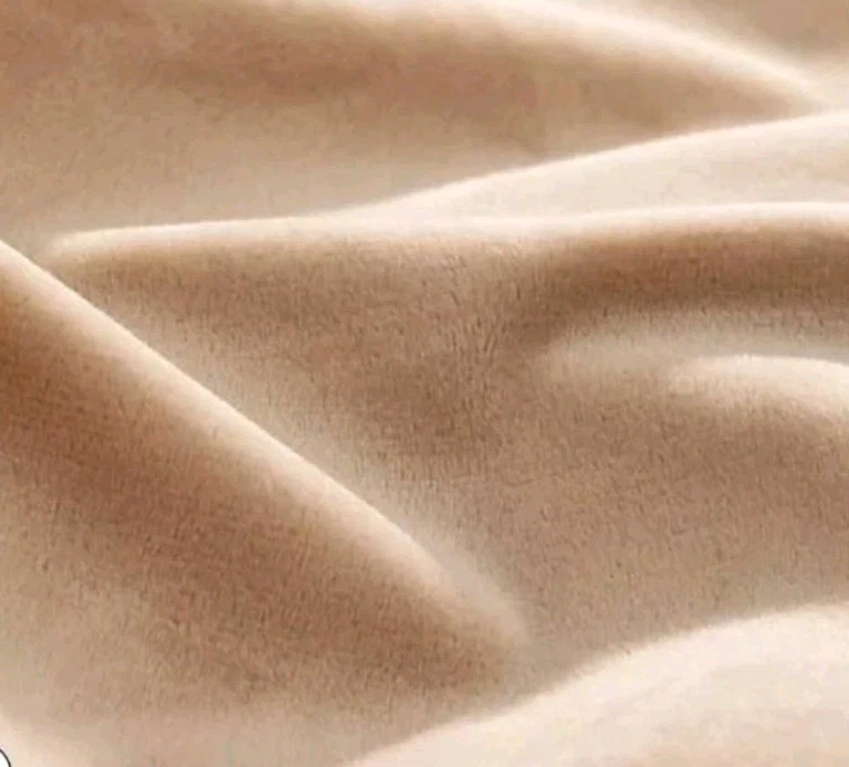 MONT CHALET Hochfloor PLAID Decke WOHNDECKE caramel/beige QvC - Bild 3 von 3