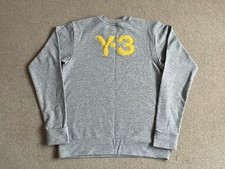 Y-3 Yohji Yamamoto X Adidas Grey Sweatshirt Size Medium M Vtg 2007 Y3