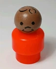 1978 VINTAGE Fisher Price Little People Figure Black Boy #930 Garage #929 School