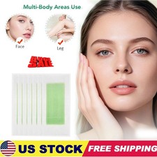 10PCS Hair Removal Paper Double Sided Cold Wax Strips Body Depilatory Patch Skin