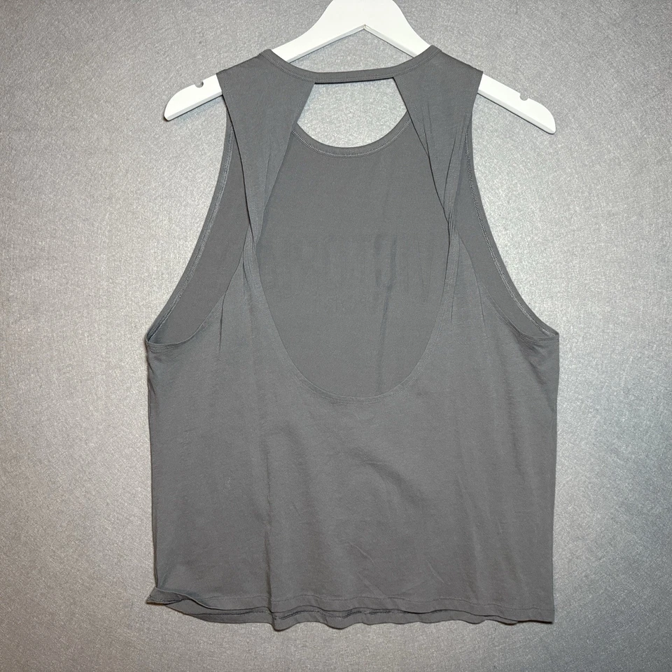 Camiseta sin mangas Victoria's Secret Sport para mujer L gráfica brillante sin mangas gris Foto 3 de 4