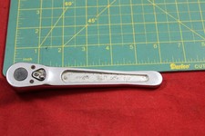 Vintage Snap-on Fv 71m 38 Drive Flat Handle 6 Ratchet - Made In Usa