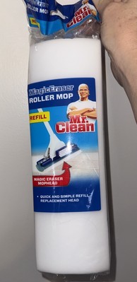 Mr. Clean Magic Eraser Mop Refill Eraser Blue and White Roller Mop Refill