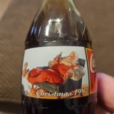 Vintage Christmas 1996 Coca-Cola Bottle Santa Coke Bottle 8oz | eBay