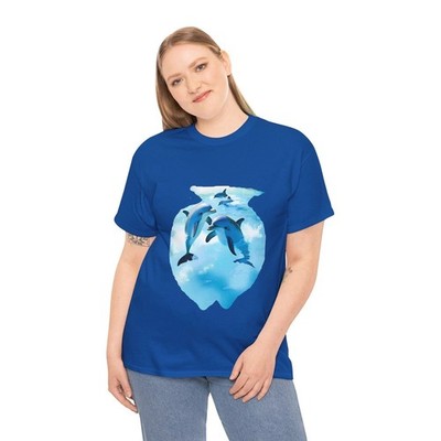 Swimming Dolphins Ocean Graphic Tee