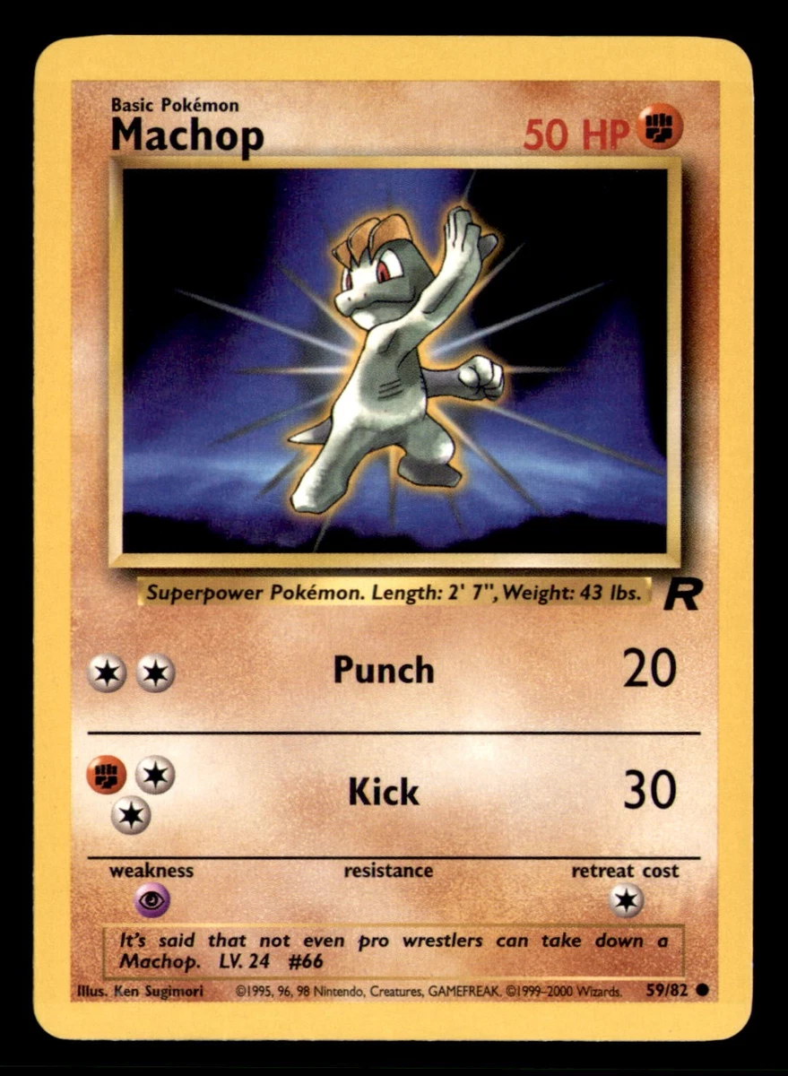 Machop Pokemon Card for sale