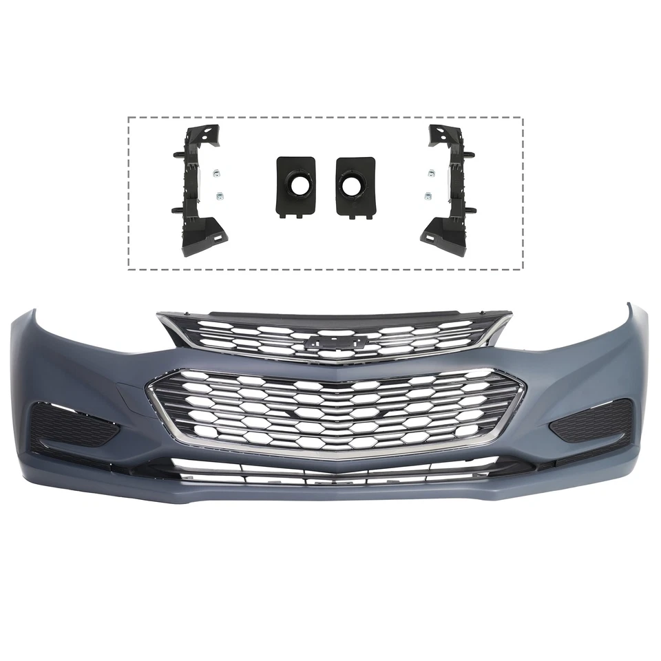 Front Bumper Cover Grille Assembly Fit For 2016 2017 2018 Chevy Cruze Foto 2 de 4