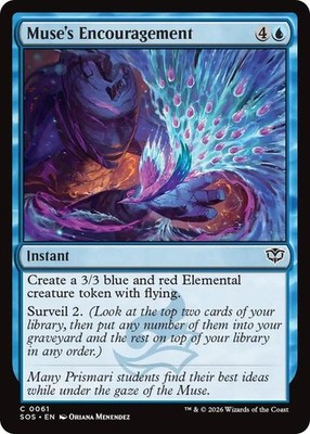 Muse's Encouragement 61 Secrets of Strixhaven Foil NM
