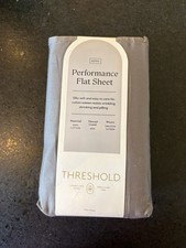 Threshold King Flat Sheet - Dark Grey