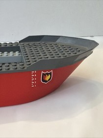 Lego City - Fire Boat Set #7207 - Boat Hull Unit ONLY W/ Decals - Really Floats!