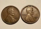 1920-S and 1920-D Lincoln Wheat Small Cent Penny Lot of 2- F & VF