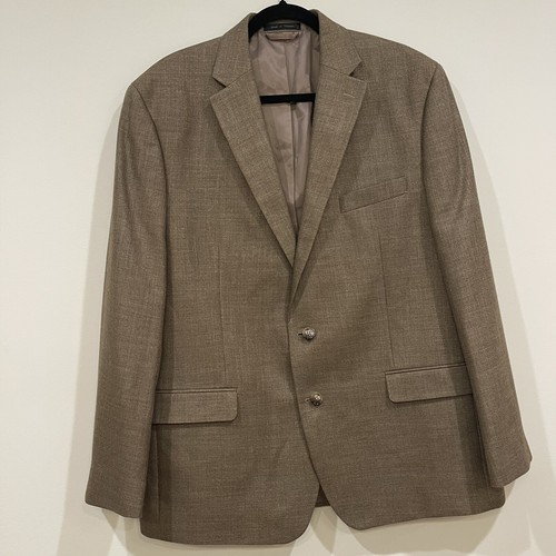 Ralph Lauren Blazer Men’s Sport Coat Jacket Linen Blend Tan Brown Size 46R EUC - Picture 2 of 16