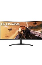 LG 34WP75C-B 34" Curved UltraWide QHD Monitor with AMD FreeSync - Open Box