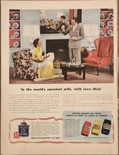 1941 A & P Food stores Vintage Ad 14 x 10 worlds smartest wife