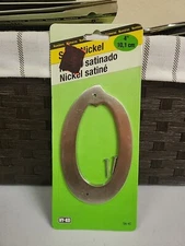 4" Satin Nickel Zinc Number - 0