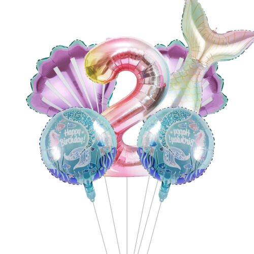 Mermaid Birthday Decoration Mermaid Party Decorations Kit Sea Balloon Mermaid...