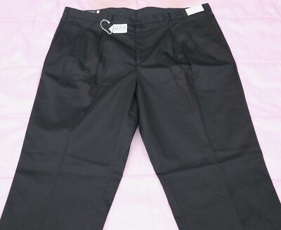 HENRY SEGAL BLACK Pants For MEN SIZE - W50 X L35- UN-HEMMED. TAG NO. B173