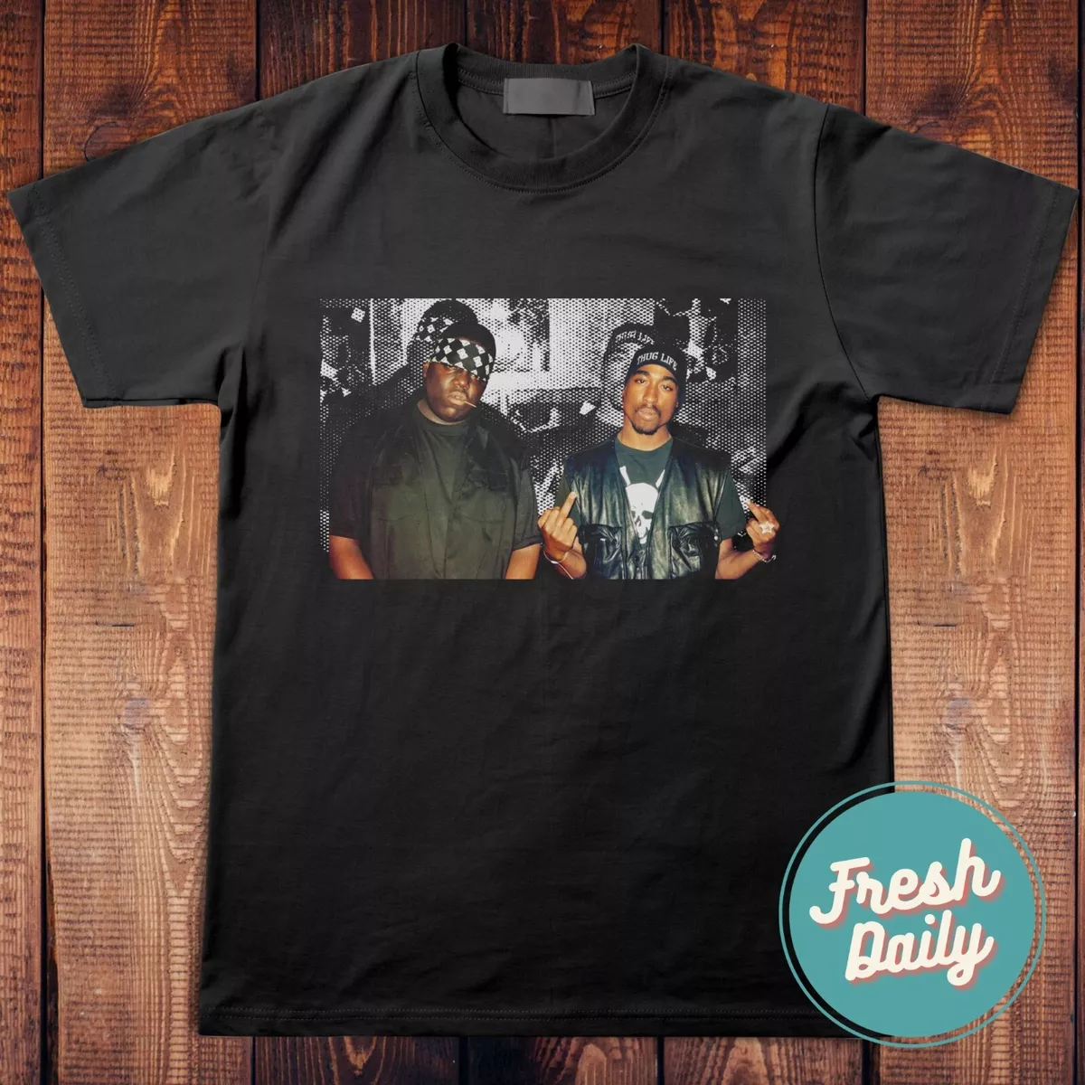 Afhængig udvikle tankevækkende 2pac Tupac Shakur Notorious BIG Biggie Smalls T Shirt 90s Tees 2pac Music  Shirt | eBay