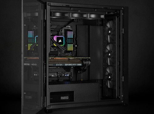 840006648109 Corsair H100i Luftkühlung Schwarz 1 Stück(e) Corsair - Bild 12 von 12