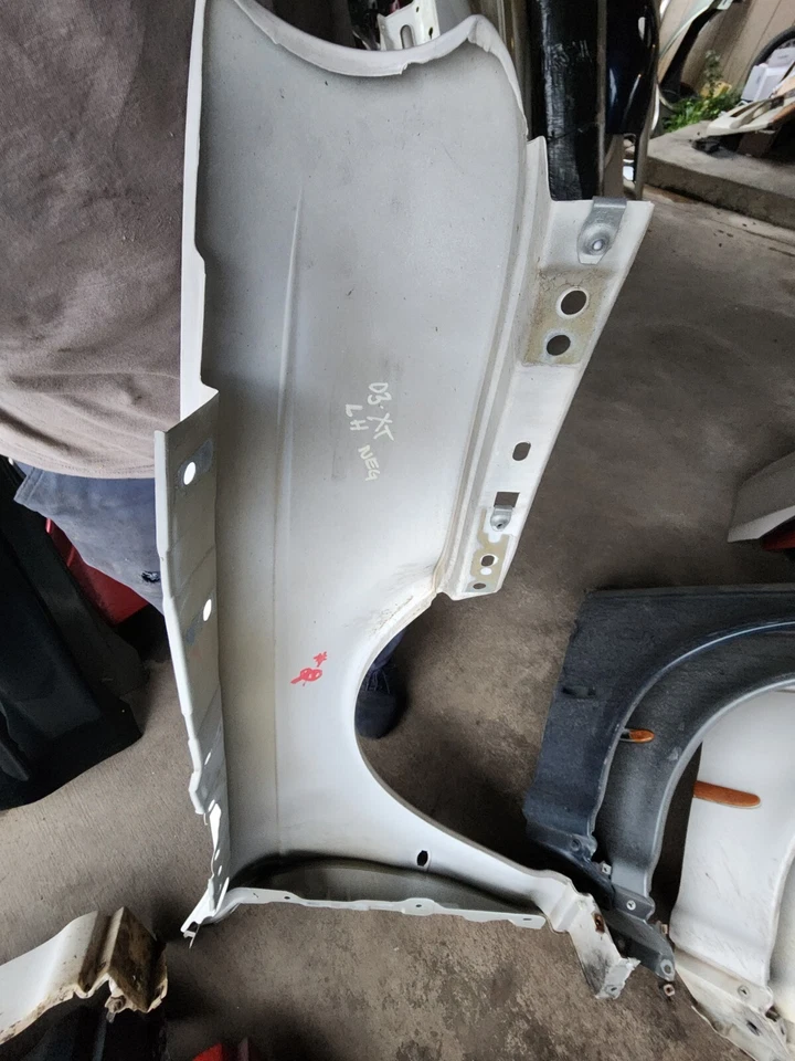 JAGUAR X TYPE 2001 2002 2003 2004 2005 2006 2007 2008 LEFT DRIVER FENDER WHITE - Image 4 of 4