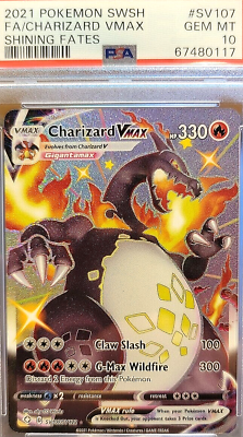 PSA 10 GEM MINT SHINY CHARIZARD VMAX Pokemon Card 2021 PSA 10 GEM MINT SHINY CHARIZARD VMAX Pokemon Card 2021
