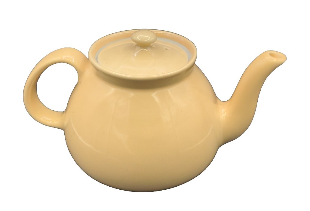 Vintage New York Yellow teapot Hall China Company 