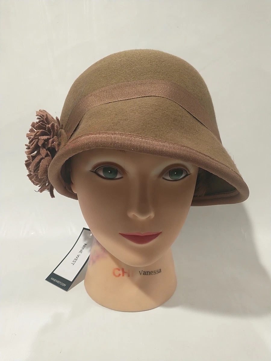 Nine West Women\'s Brown Floppy Cloche Wool Hat Style 4710 Nine West | Accessories | Nine West Womens Brown Floppy  main image 2