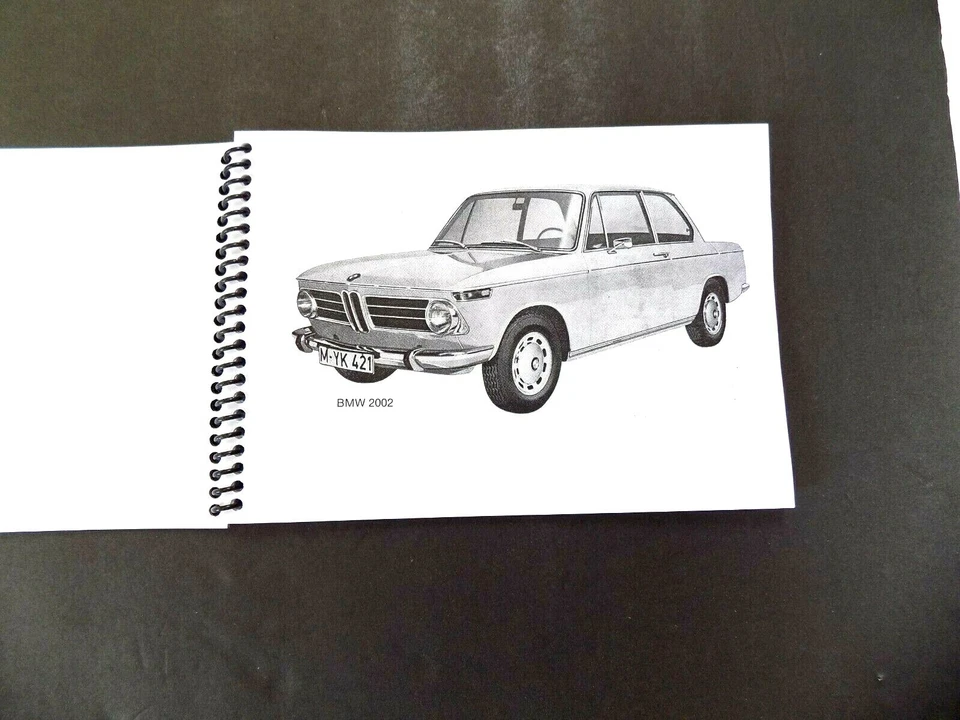 BMW 2002 1970 manual del propietario 1600 manual del propietario nueva reimpresión de fábrica 1971 1974 - Foto 3 de 4