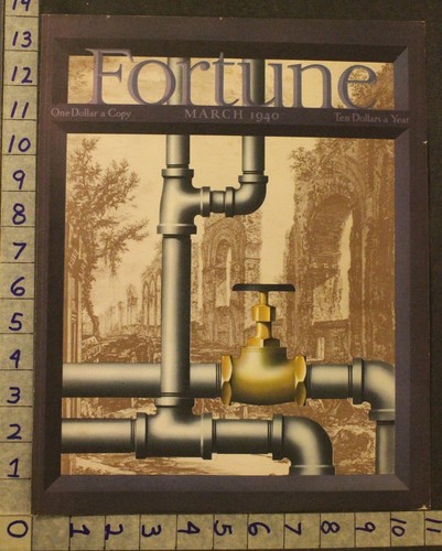 1940 VINTAGE COVER LITHO ART PIPEFITTER PLUMBER ARCHITECTURE CHANCE VO085