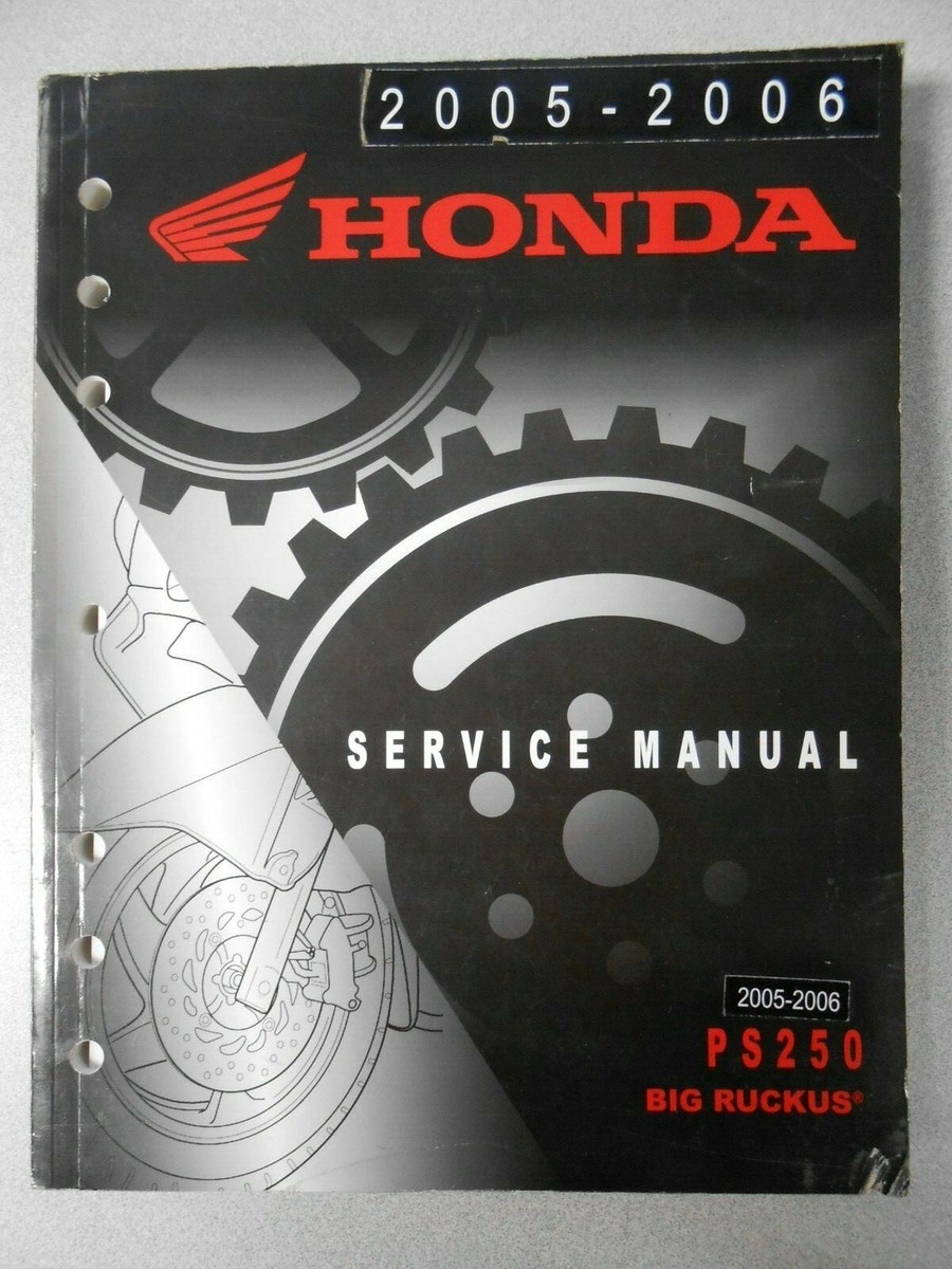 OEM Honda Factory Service Shop Repair Manual 2005-2006 PS250 Big