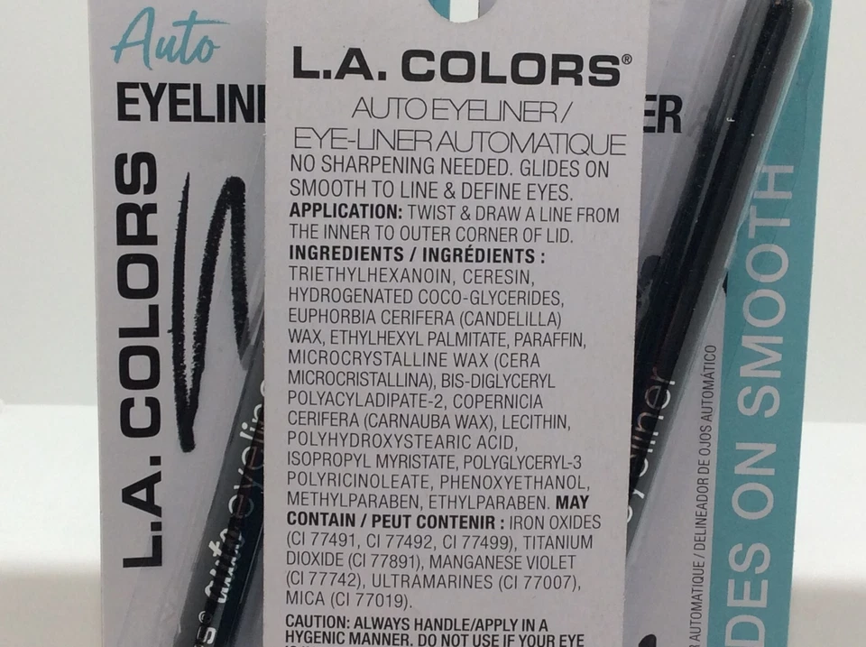 L.A. COLORS Automatic Eyeliner Pencil, Retractable, Smudge Proof, 6/PACKS - Image 3 of 3