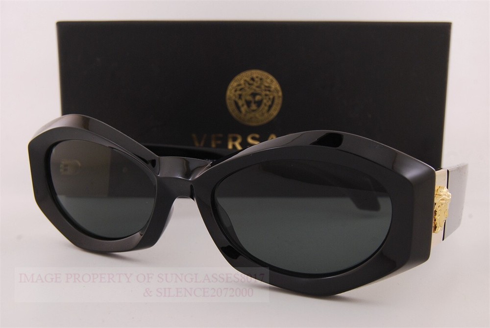 Brand New VERSACE Sunglasses VE 4466U GB1/87 Black/Dark Grey For Women
