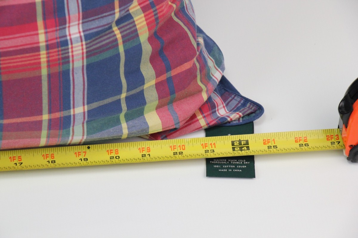 Set of 2 Polo Ralph Lauren Tartan Plaid Red Blue 24