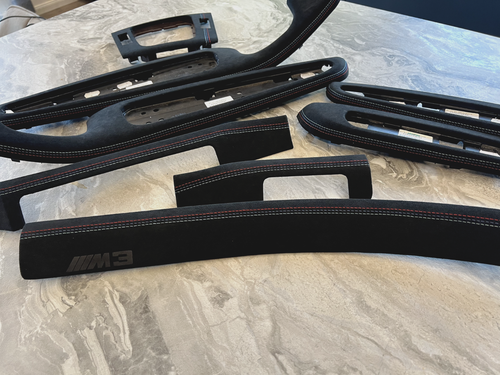 BMW E46 M3 COUPE Interior trim Set ALCANTARA M STITCHES RHD - Picture 13 of 15