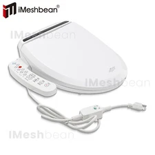 Electric Bidet Toilet Seat Smart Heated Bidet With Warm Water Warm Air Drying US