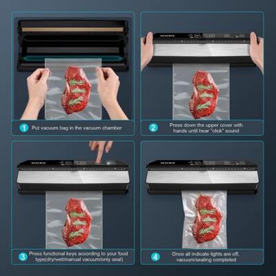 ALACRIS Vacuum Sealer Machine (Include 15 sealer bags) with 7mm