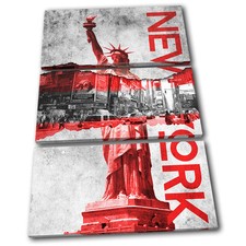 New York Torn Poster City TREBLE TELA parete arte foto stampa
