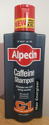 ALPECIN Coffein Shampoo C1 375ml XL verhindert reduziert Haarausfall BRANDNEU