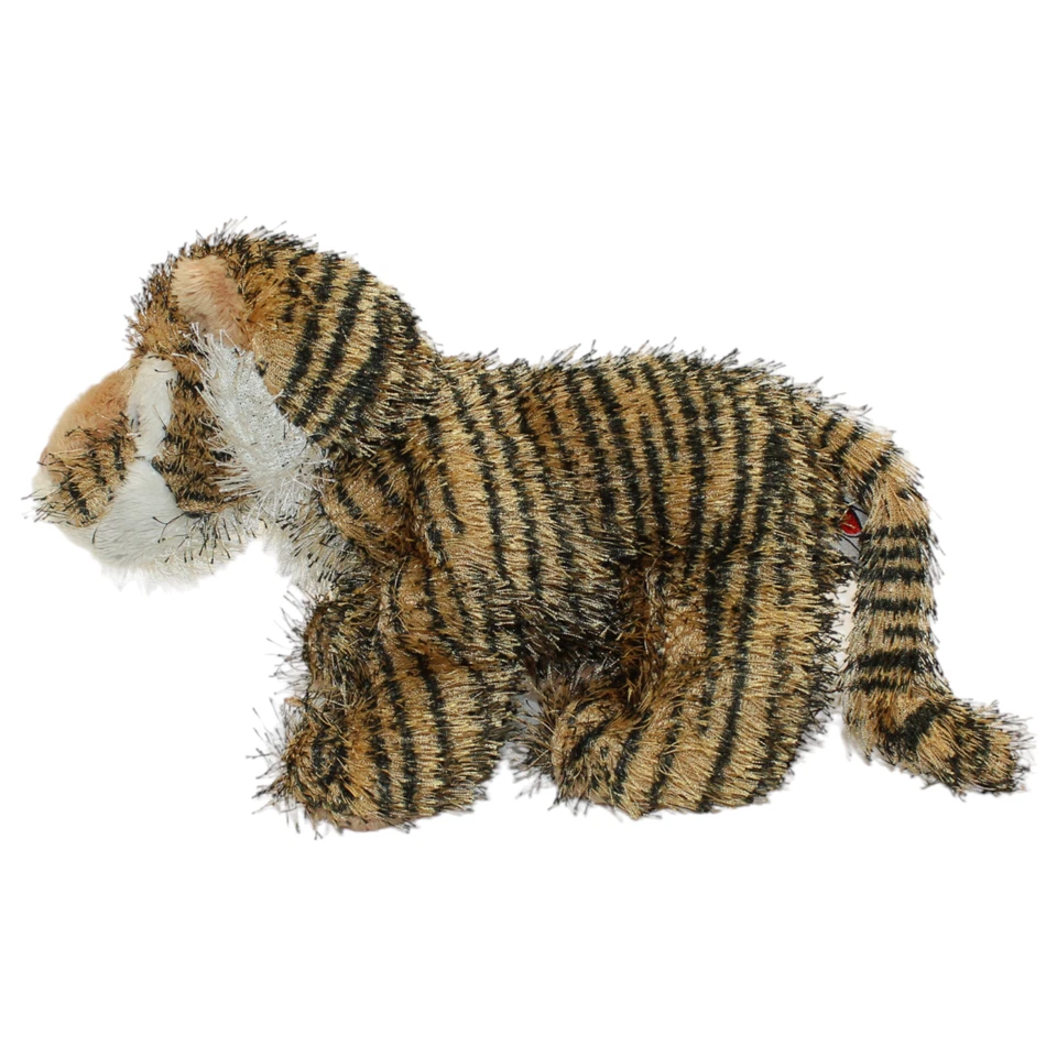 Ganz Webkinz Tiger Scruffy Fuzzy Plush Stuffed Animal Tan Black White NO Code - Image 3 of 4