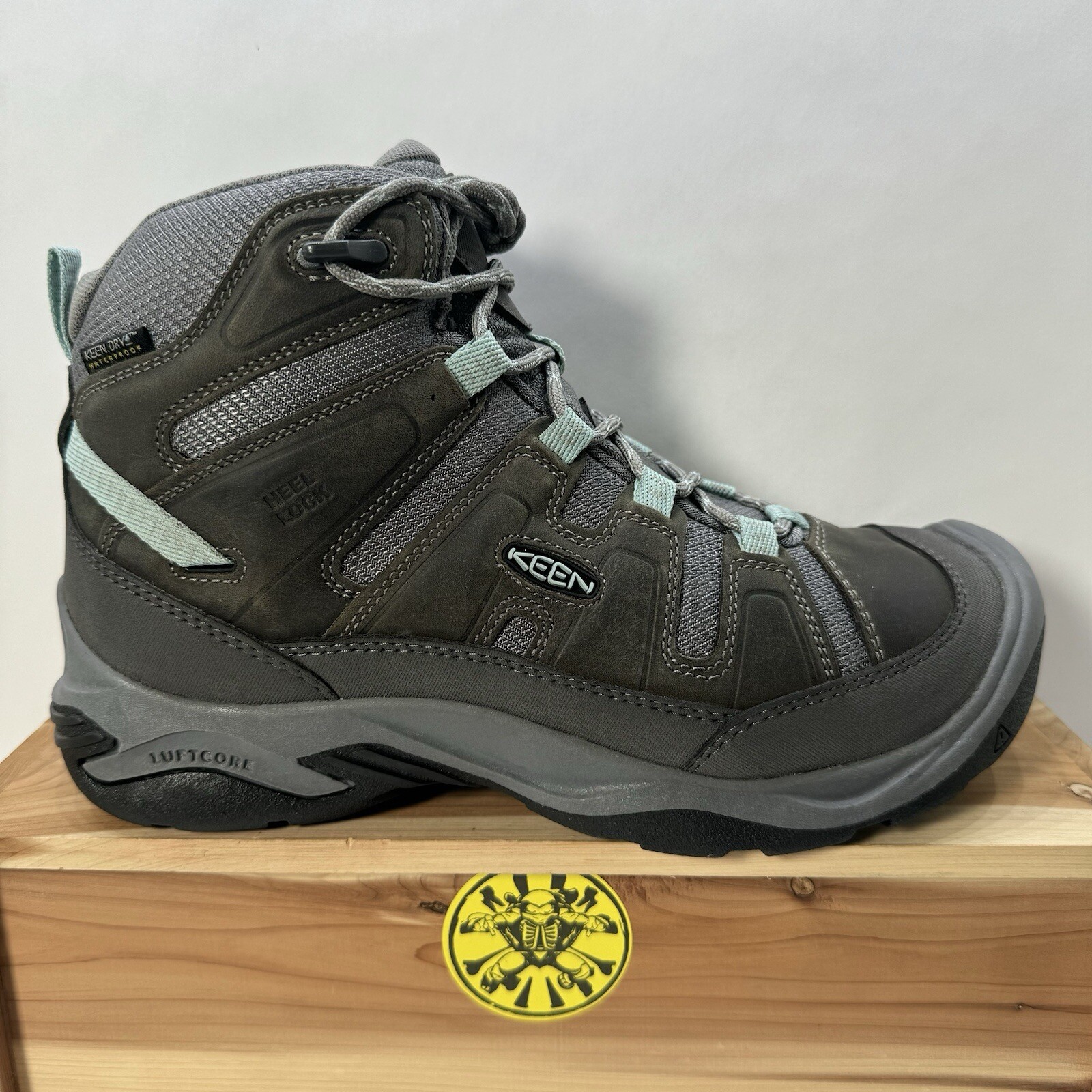 KEEN Circadia Stivali da Escursionismo Impermeabili Media Altezza Acciaio Grigio Blu Donna Taglia 7 5