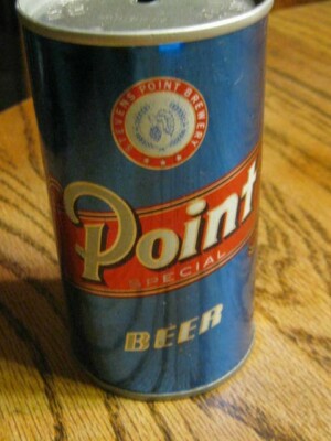 Vintage Used POINT Beer Steven's Point Brewing Co Wisconsin empty beer can
