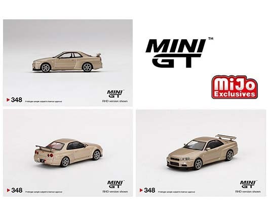 Mini GT 1:64 Nissan Skyline GT-R (R34) M-Spec Silica Breath